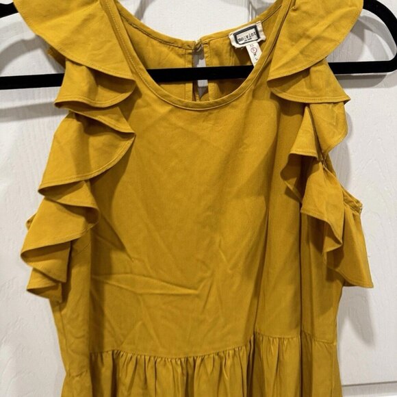 Women’s MO:VINT NY ruffled flounce dress Size Small S Summer Flare - Picture 4 of 9